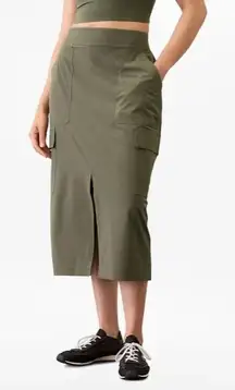 New Athleta 4 Brooklyn Heights Cargo Skirt Moss Size 4