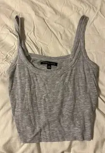 Kendall + Kylie Crop Tank Grey