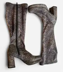 90s MUDD snake print platform boots