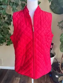 SPORT Red Quilted Light Sport Vest | medium