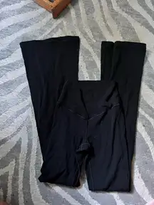 Aerie viral black crossover flare leggings XS