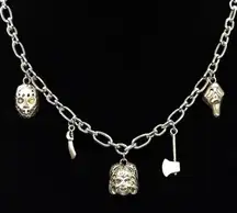 Horror Icons Halloween Charm Necklace – Chucky, Jason & Ghostface