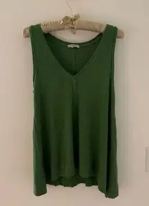 bordeaux (anthropologie brand) green tank size M