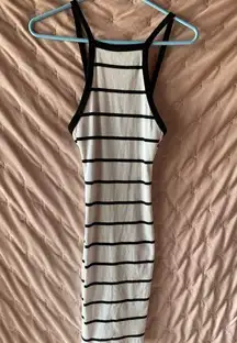 Black and white pencil dress