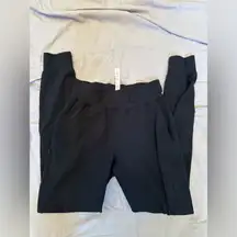 10. lululemon athletica Black Track Pants with Tailored Fit