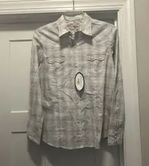 NWT Roper Women’s Pearl Snap Size Large Western Cowboy Shirt Western Wear Rodeo