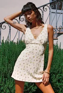 Princess Polly yellow and white floral Nellie dress