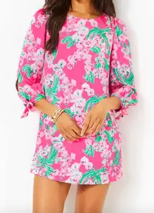 NWT Lilly Pulitzer Maude Satin Pink Romper Size 0/XS