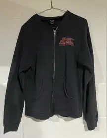 Harley zip up sweater medium