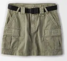 American Eagle High Rise A-Line Cargo Skirt 0