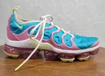 Nike Air VaporMax Plus Easter Women's Sneakers 7.5 Blue Pink Athletic CW7014-100