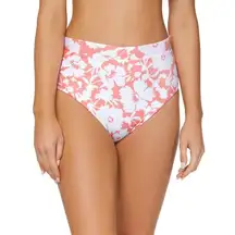 Raisins Bikini Bottom Reversible High Waist Floral Pink White M