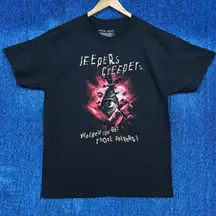 Jeepers Creepers “Where’d You Get Those Peepers” Horror Movie Graphic T-Shirt Size Large 