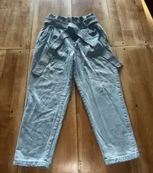 A New Day Light Blue Denim Paper Bag Jeans‎