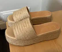 O’Ahu 2 Natural Suede Espadrille Platforms