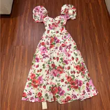 Abercrombie Hardware Drama Puff Sleeve Maxi Dress