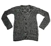 Women's V-Neck Button Up Knit Cardigan Size Small Casual Neutral Academia Cozy