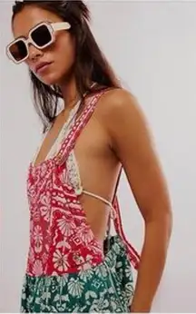 Free People Palm Bay Printed Relaxed Romper - Size - Small