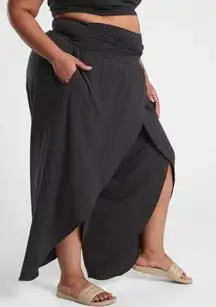 NWT Athleta Release Pant Black Womens Size 3X Yoga Minimalist Athleisure Relaxed