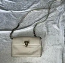 Calvin Klein cream crossbody bag