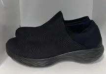 Women's You By Skechers Slip On Knit Sneakers Black Size 7.5