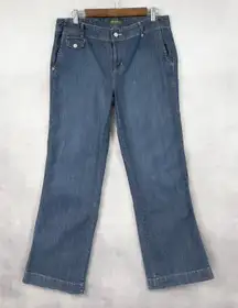 Eddie Bauer Womens Jeans‎ Size 10 Straight Leg Utility Pocket Casual Y2K Retro