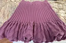 Mauve Knit Skirt