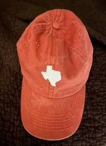Burnt orange white Texas hat