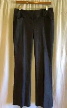 Maurices Charcoal Gray Career Pant Trouser Pant 5/6 JR Workcore Light Acadamia