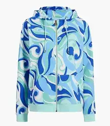 NEW Hill House The Allie Zip Up in Ocean Kaleidoscope