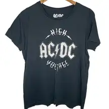 AC/DC Graphic gray short sleeve T-shirt