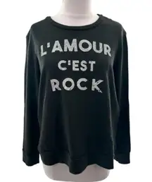 Sundry L'amour C'est Rock Sweatshirt Sz M