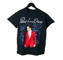 Panic At The Disco Graphic Tee Adult Black Extra Small XS T Shirt Short Sleeve