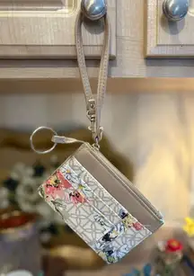 Unbranded made in Cambodia ID, card and cash keychain holder faux leather NWOT