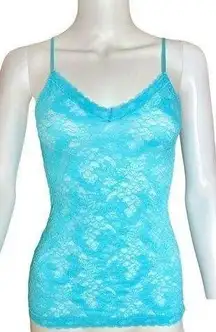 CALYPSO ST. BARTH Blue Rolls-Royce LEAVER LACE Hip Length XS Chemise Lingerie‌