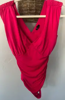 Body Contour High Compression Thong V-Neck Bodysuit