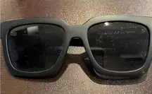 Le Specs Weekend Riot Oversized Black Matte Polarized Sunglasses unisex