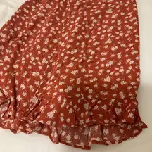 NWT‼️ Abercrombie Orange Floral Skirt