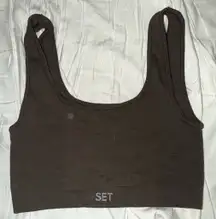 Set Active Brown Sports Bra