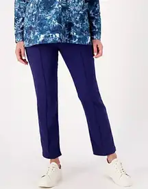 NWOT LOGO‎ by Lori Goldstein Regular AnyWEAR Stretch Ankle Pants Blue Size 3X