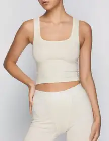 SKIMS Cotton Rib Tank Boxer Set