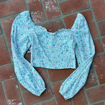 Nordstrom Sophie Rue Long Sleeve Crop Top