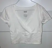 SO Women's Classic White Crop Top