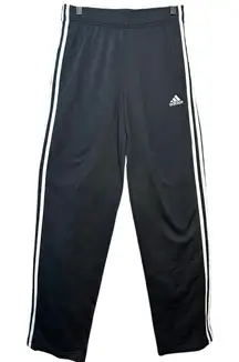 Adidas 3 Stripe Tricot Straight Leg Sweat Pants Size Small Black and White NWT