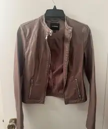 Mauve Leather Jacket