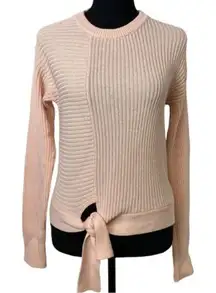 #136 HEARTLOOM pink tie knot sweater