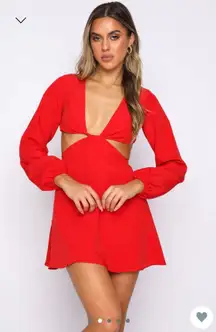 What You Feel Mini Dress Red