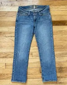 Vintage Abercrombie and Fitch Cropped Bootcut Jeans Medium Wash Size 28