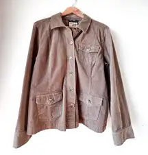 Bass Heritage Collection Corduroy Blazer Shacket Women’s Large made in Maine