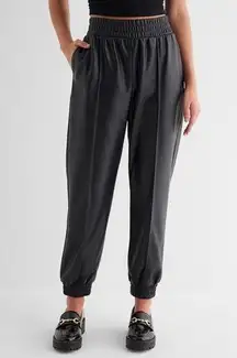 EXPRESS Faux Leather Joggers Sz S
